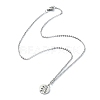 Non-Tarnish 304 Stainless Steel Pendant Necklaces NJEW-B078-03P-2