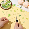 320Pcs 8 Styles Transparent Acrylic Pendants OACR-SC0002-49-4