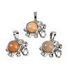 Natural Yellow Aventurine Pendants G-I374-A-P12-1
