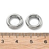 304 Stainless Steel Spring Gate Clasp Findings STAS-B082-05C-P-3