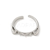 Brass Open Cuff Ring Settings KK-G518-06P-01-2