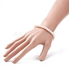 Natural Pearl Beaded Stretch Bracelets for Women BJEW-JB09137-3