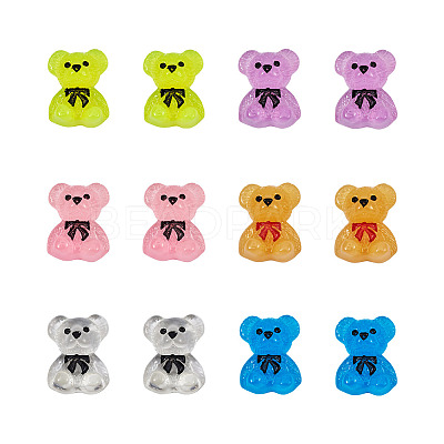 36Pcs 6 Colors Acrylic Cabochons MRMJ-PJ0001-08-1