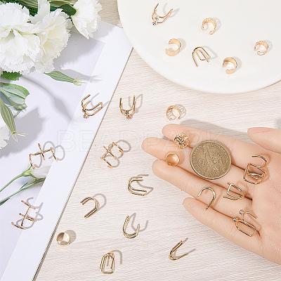 6Pcs 6 Styles Alloy Rhinestone Hair Accessories EJEW-WH20005-003G-1