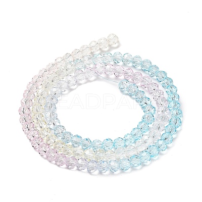 Transparent Painted Glass Beads Strands DGLA-A034-T3mm-A21-1