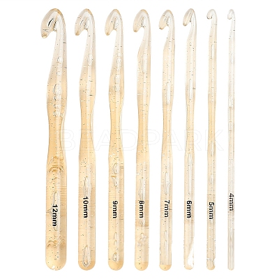 Plastic Crochet Hooks Needles PW-WG79595-01-1