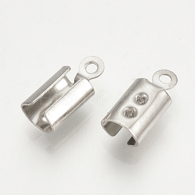 Tarnish Resistant 304 Stainless Steel Folding Crimp Ends STAS-T015-43-1