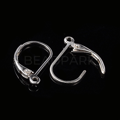 925 Sterling Silver Hoop Earrings X-STER-P032-06S-1