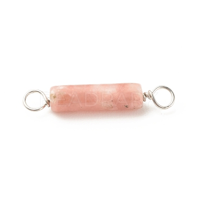 Natural Connector Charms PALLOY-JF01574-08-1