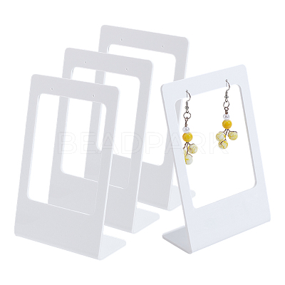 Acrylic Earring Display Stands EDIS-WH0012-46B-1