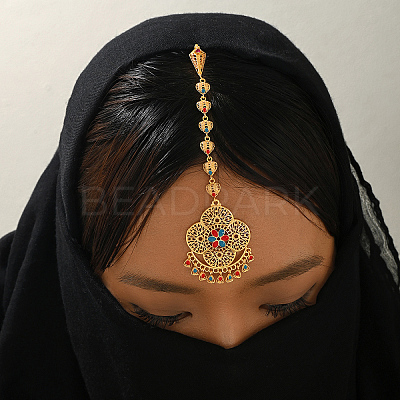Brass Hair Bobby Pins Indian Forehead Chains QF4226-1