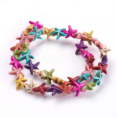 Synthetical Turquoise Beads Strands TURQ-S143-M-1
