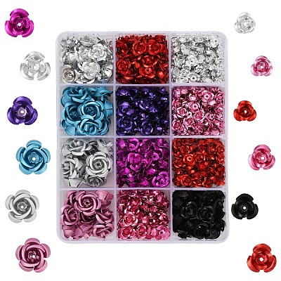 540Pcs Aluminum Beads FALUM-YW0001-01-1