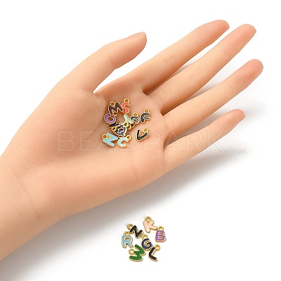 26Pcs 26 Styles Alloy Enamel Pendants ENAM-YW0002-94-1