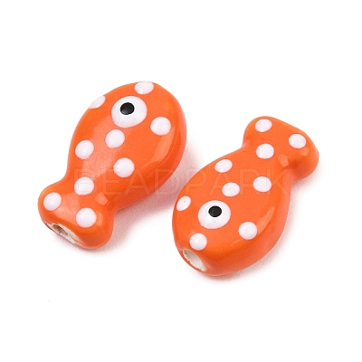 Handmade Porcelain Beads PORC-B009-03N-1