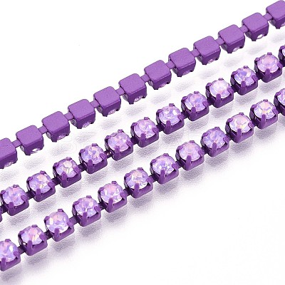 Iron Rhinestone Cup Chains CH-T006-05A-05-1