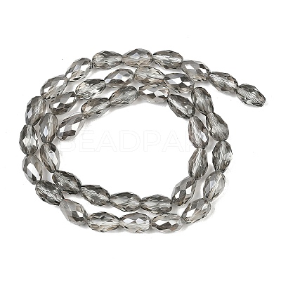 Electroplate Glass Beads Strands EGLA-D015-15x10mm-34-1