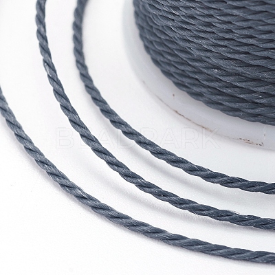 Round Waxed Polyester Cord X-YC-G006-01-1.0mm-17-1