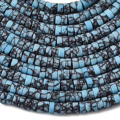 Dyed Synthetic Turquoise Beads Strands G-Z089-A04-S-1