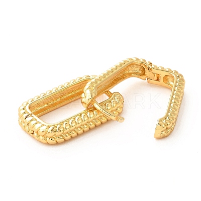 Brass Hoop Earrings X-EJEW-F273-02A-G-1
