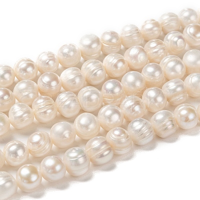 Natural Cultured Freshwater Pearl Beads Strands PEAR-L001-G-14-1