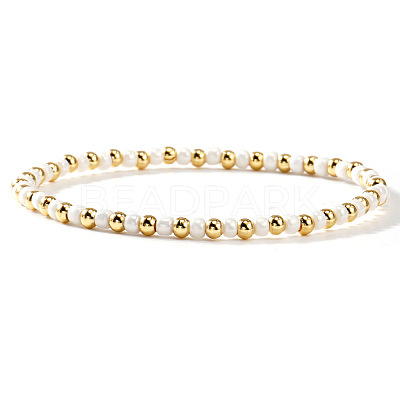 Bohemian Beach Brass Beaded Stretch Bracelets ZQ1331-3-1