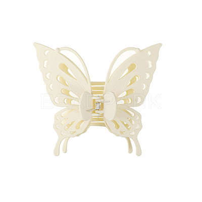 Hollow Butterfly Shape Plastic Large Claw Hair Clips PW-WG59392-02-1