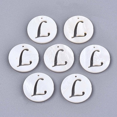 Natural Freshwater Shell Charms SHEL-S276-119L-1