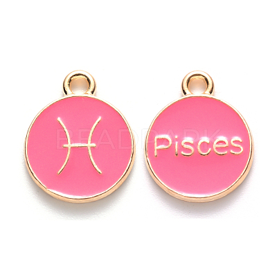 Alloy Enamel Pendants ENAM-S124-01B-03H-1