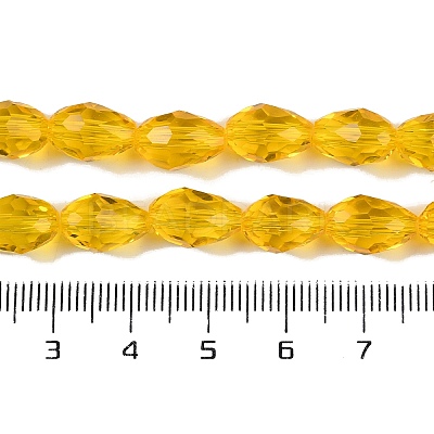 Transparent Glass Beads Strands EGLA-N013-T8mm-D04-1