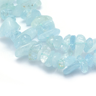 Natural Aquamarine Beads Strands G-P332-75-1