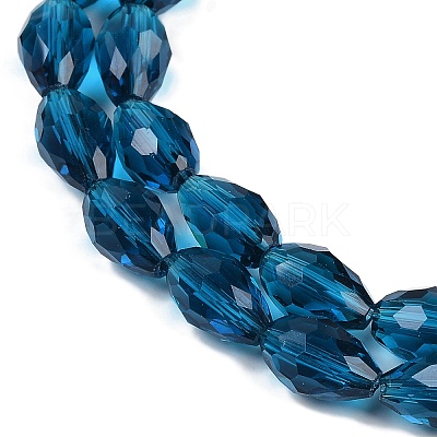 Transparent Glass Beads Strands X-EGLA-N013-T8mm-D25-1
