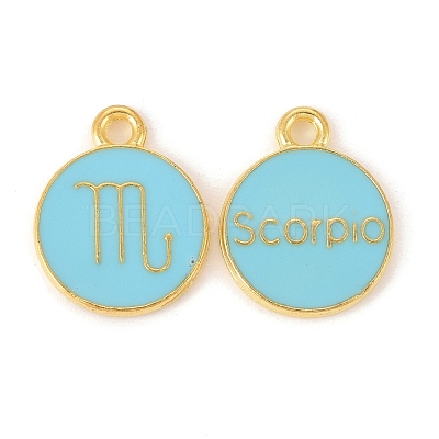 Alloy Enamel Pendants ENAM-S124-01B-16L-1