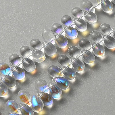 Electroplate Glass Beads GLAA-WH0023-29B-1