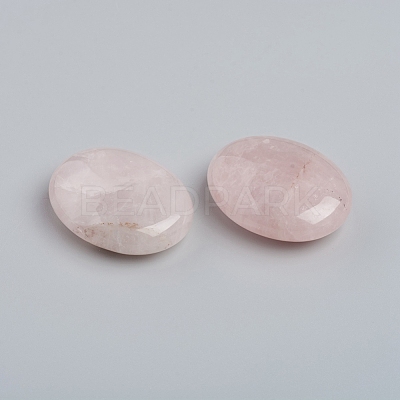 Natural Rose Quartz Oval Palm Stone G-I274-44-1