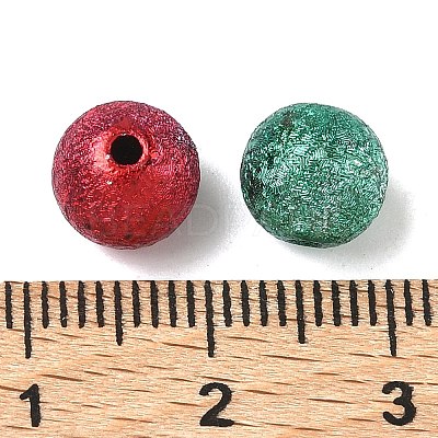 Spray Painted Acrylic Beads ACRP-Q018-8mm-M-1