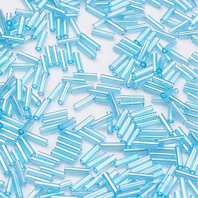 Glass Bugle Beads SEED-E001-9mm-163-1