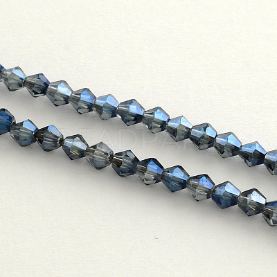 Electroplate Glass Bead Strands LS-EGLA-R094-4mm-13-1