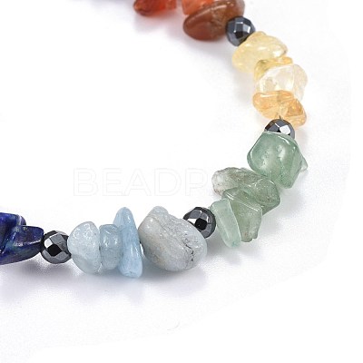 Natural & Synthetic Mixed Stone Charm Bracelets BJEW-JB04267-1