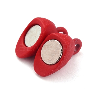 Alloy Magnetic Clasps with Loops PALLOY-P223-B01-05-1