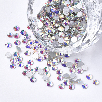 Glass Flat Back Rhinestone Cabochons RGLA-S002-20SS-15-1