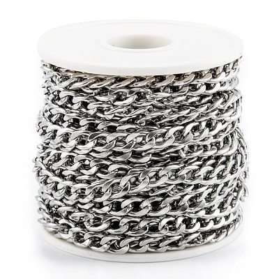 Tarnish Resistant 304 Stainless Steel Twisted Chains CHS-O011-01P-1