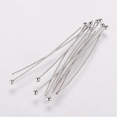 Rack Plating Brass Ball Head Pins KK-E680-03-0.5x40mm-P-1
