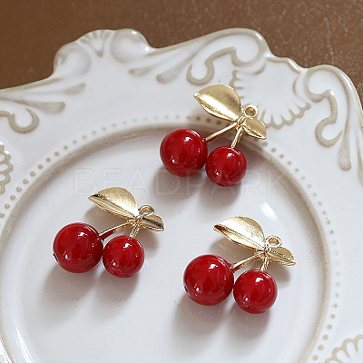 Resin Imitation Fruit Pendants INS-PW0001-01A-1