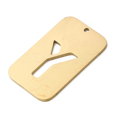 304 Stainless Steel Pendants STAS-D200-01Y-G-1