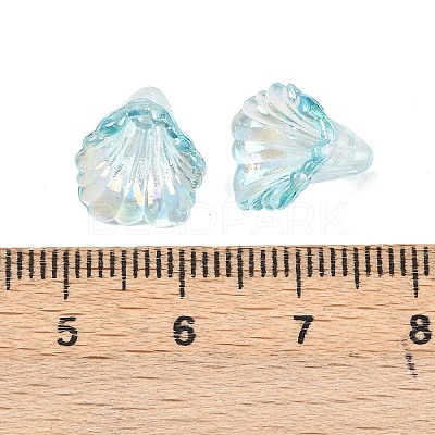 Transparent Acrylic Bead Caps OACR-G054-03G-1
