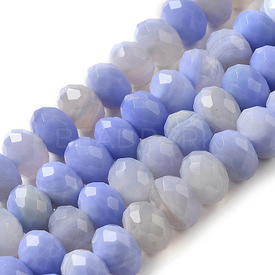 Natural Banded Agate/Striped Agate Beads Strands G-E605-A02-02G-1