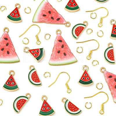 DIY Watermelon Dangle Earrings DIY-FS0006-06-1