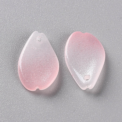 Two Tone Transparent Spray Painted Glass Pendants GLAA-S190-014D-02-1