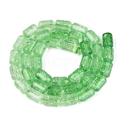Crackle Transparent Glass Beads Strands LS-GLAA-N068-05A-06-1